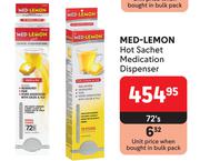 Med-Lemon Hot Sachet Medication Dispenser-72's