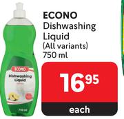 Econo Dishwashing Liquid (All Variants)-750ml Each