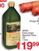 Spar Extra Virgin Spanish Olive Oil-1Ltr