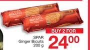 Spar Ginger Biscuits-2 x 200g