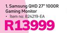 Samsung QHD 27" 1000R Gaming Monitor