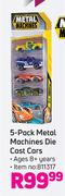 Metal Machines Die Cost Cars 5 Pack 