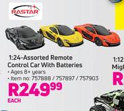 Rastar 1:24 Assorted Remote Control Car With Batteries-Each