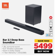 JBL Bar 2.1 Deep Bass Soundbar