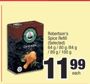 Robertson's Spice Refill (Selected)-64g/80g/84g/89g/100g Each