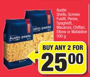 Austin Shells, Screws Fusilli, Penne, Spaghetti, Macaroni,Chiffari,Elbow Or Mafaldine-For Any 2x500g