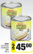 Spar Full Cream Condensed Milk-For 2 x 385g