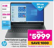 HP 15.6"(39cm) Intel Celeron Laptop