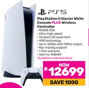 Playstation 5 Glacier White Console Plus Wireless Controller