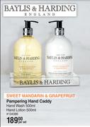 Baylis & Harding Sweet Mandarin & Grapefruit Pampering Hand Caddy-Per Set