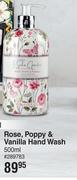 Baylis & Harding Royale Garden Rose, Poppy & Vanilla Hand Wash-500ml