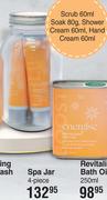 Nature's Edition Energise Spa Jar 4 Piece Scrub 60ml, Soak 80g, Shower Cream 60ml, Hand Cream 60ml