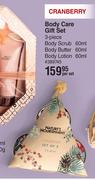 Nature's Nourishment Cranberry Body Care Gift Set 3 Piece-Per Set