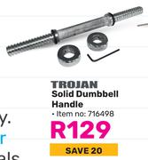 Trojan Solid Dumbbell Handle