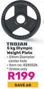 Trojan 5Kg Olympic Weight Plate