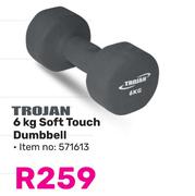 Trojan 6Kg Soft Touch Dumbbell