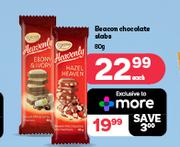 Beacon Chocolates Slabs-80g Each