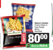 Nature's Garden Frozen Chips Or Fries Range Assorted-For 2 x 900g
