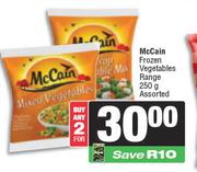 McCain Frozen Vegetables Range Assorted-For 2 x 250g