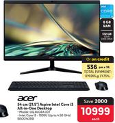 Acer 54cm (21.5") Aspire Intel Core i3 All In One Desktop DQ.BLGEA.001