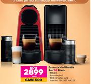 Nespresso Essenza Mini Bundle (Red or Black)-Each
