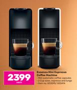 Nespresso Essenza Mini Espresso Coffee Machine-Each