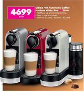 Nespresso Citiz & Milk Automatic Coffee Machine (White, Red Or Silver)-Each