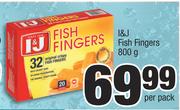 I&J Fish Fingers-800g Per Pack