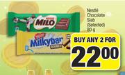 Nestle Chocolate Slab Selected-2x80g