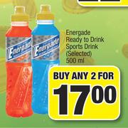 Energade Ready To Drink Sports Drink Selected-2x500ml