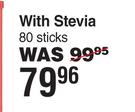 Canderel With Stevia 80 Sticks