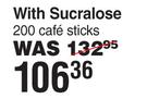 Canderel With Sucralose 200 Cafe Sticks
