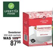 Lifestyle Food Sweetener 200 Stick Sachets