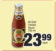 All Gold Tomato Sauce-700ml Each
