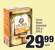 Ouma Rusks (Selected)-450g/500g Each