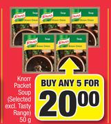 Knorr Packet Soup (Selected Excl.Tasty Range)-5 x 50g