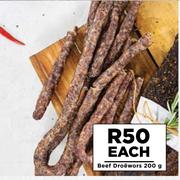 Beef Droewors-200g Each