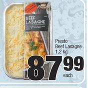 Presto Beef Lasagne-1.2Kg Each