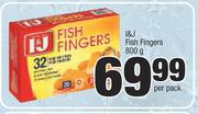 I&J Fish Fingers-800g Per Pack