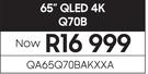 Samsung 65" QLED 4K QA65Q70BBAKXXA