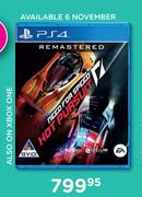 Remastered Need For Speed Hot Pursuit Game For PS4