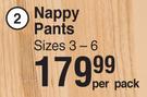 Baby Things Nappy Pants Sizes 3-6-Per Pack