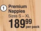 Baby Things Premium Nappies Sizes S-XL-Per Pack