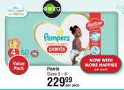 Pampers Pants Value Pack Sizes 3-6-Per Pack