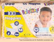 Baby Things Nappies 100 Pack Assorted Sizes-Per Pack