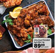 Lekka Braai Precooked Party Ribs-1Kg Per Pack