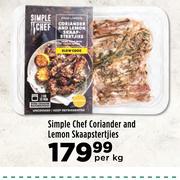 Simple Chef Coriander And Lemon Skaapstertjies-Per kg