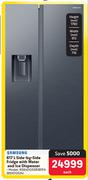 Samsung Side-By-Side Fridge With Water And Ice Dispenser 850012524-617Ltr Each