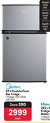 Midea Double Door Bar Fridge 462740-87Ltr Each