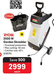 Special Ryobi 2500W Garden Shredder 378175 Each m.guzzle .za